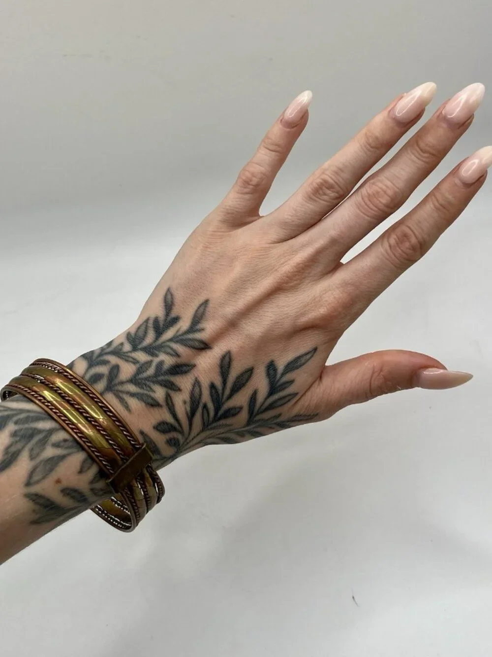 VTG Artisan Copper & Brass Cuff Bracelet Twisted Metal Boho Southwestern Boho